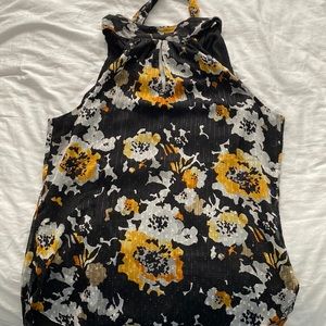 Whit House Black Market halter tie sleeveless top